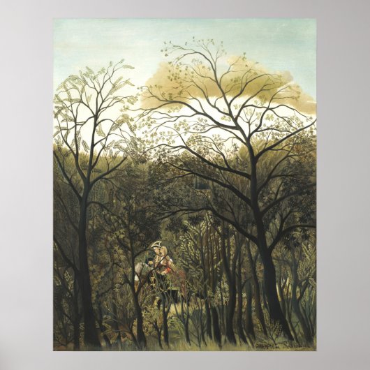 Rendezvous in the Forest, Henri Rousseau Poster (Voorkant)