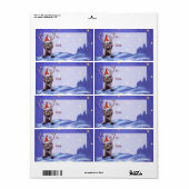Rendier Art Christmas Gift Label (Full Sheet)