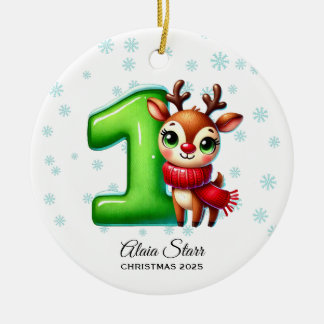 Rendier Baby's eerste kerst Ornament