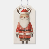 Rendier Black Santa Cadeaulabel (Voorkant)