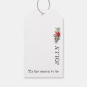 Rendier Black Santa Cadeaulabel (Achterkant)