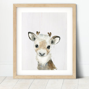 Rendier Bos Nursery Kunstprint Poster
