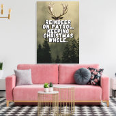 Rendier Christmas Statement Canvas Muurkunst Afdruk (Insitu (Woonkamer))