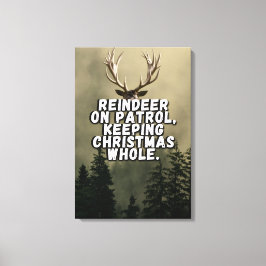 Rendier Christmas Statement Canvas Muurkunst Afdruk
