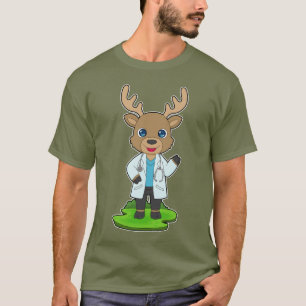 Rendier Dokter Stethoscoop T-shirt