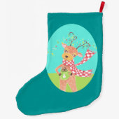 rendier drink kerstkoffie grote kerstsok (Achterkant)