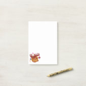 rendier / droer / Kerstmis + uw idee Post-it® Notes (Op bureau)