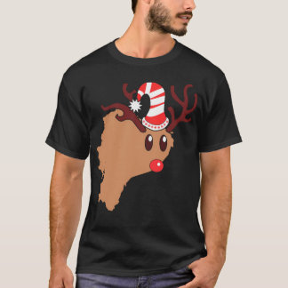 Rendier Ecuador Kerstmis Rendier Antlers T-shirt