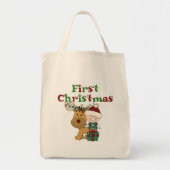 Rendier Eerste Kerstmis T-shirts en geschenken Tote Bag (Voorkant)