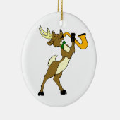 rendier en saxofon keramisch ornament (Rechts)