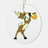 rendier en saxofon keramisch ornament (Links)