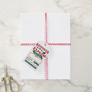 Rendier Express Special Delivery Cadeaulabel