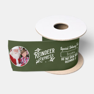 Rendier Express van Santa Photo Christmas Green Lint