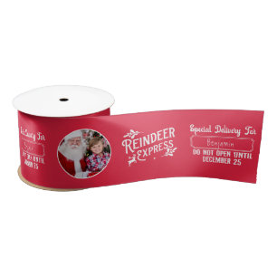 Rendier Express van Santa Photo Christmas Red Lint