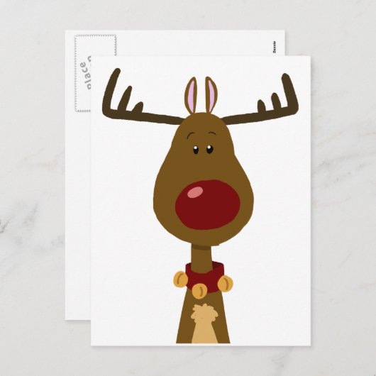 Rendier Feestdagenkaart (Voorkant / Achterkant)