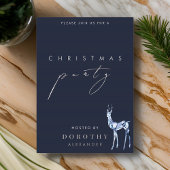 Rendier Folie Kerstfeest Uitnodiging