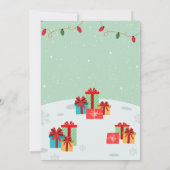 Rendier Fun Kerstfeest Kaart (Achterkant)