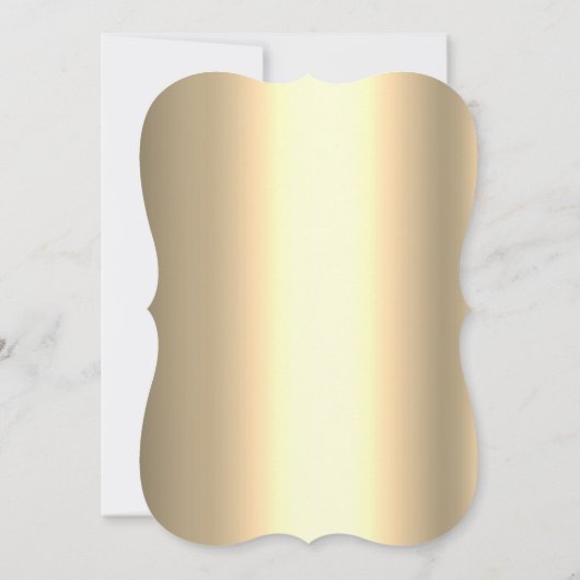 Rendier Gezicht, String Lights Goud Kerstbedrijf Kaart (Achterkant)