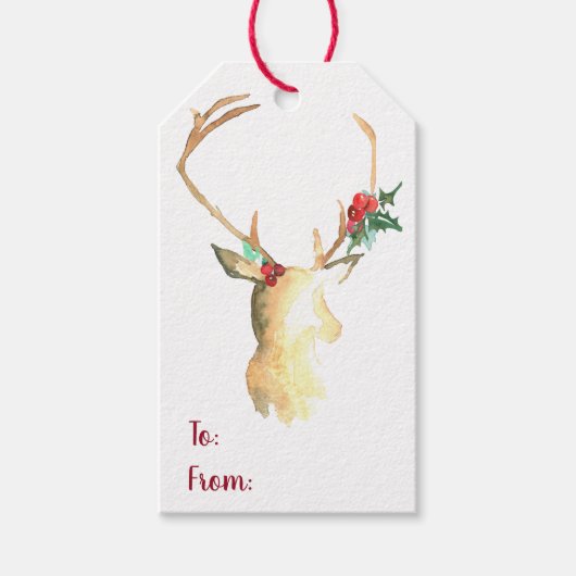Rendier Hang Tang Cadeaulabel (Voorkant)