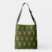Rendier Head Green TP Crossbody Tas (Achterkant)