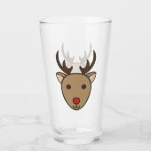 Rendier Holiday Glass Tumbler (Achterkant)
