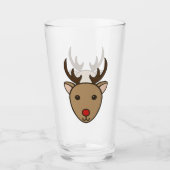 Rendier Holiday Glass Tumbler (Voorkant)
