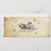 Rendier Holiday Party Ticket Invitation Kaart (Achterkant)