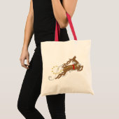 rendier in de vlucht tote bag (Voorkant (product))