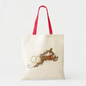 rendier in de vlucht tote bag (Voorkant)