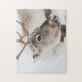 rendier in sneeuw legpuzzel (Verticaal)