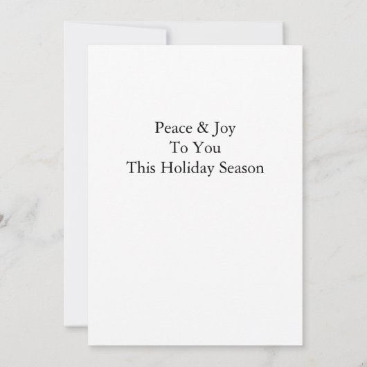 rendier in wintersneeuw kaart (Achterkant)