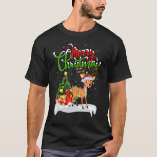 Rendier Kerst Decoraties Kerstman Rendier Kerstmis T-shirt