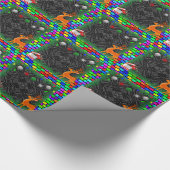 Rendier Kerst & Nieuwjaar inpakpapier (Hoek)