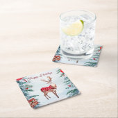 Rendier Kerst Vakantie Papier Onderzetter (Insitu)