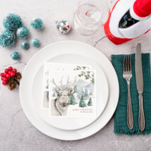 Rendier & Kerstboomgaard Prettig Kerstfeest Servet