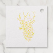 Rendier Kerstbos I Monogram Bedankjes Labels (Achterkant)