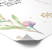 Rendier Kerstfeest Milestone Poster (Hoek)