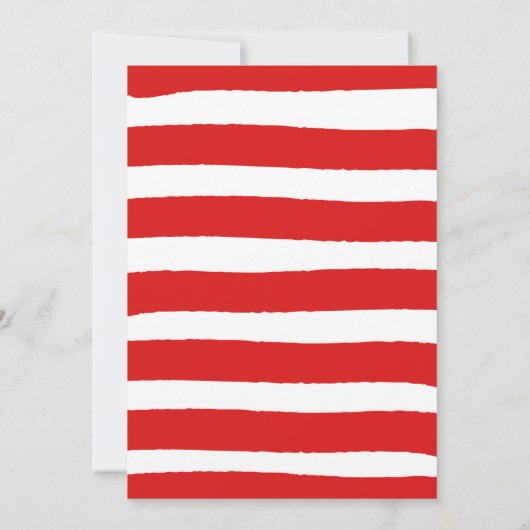 Rendier Kerstfeest Verjaardagsfeest Rode Winter He Kaart (Achterkant)