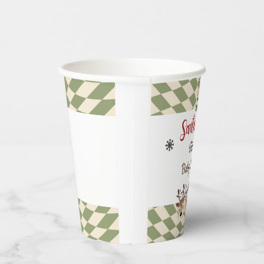 Rendier Kerstmis Santa Baby shower Papier Cups Papieren Bekers (Rechts)