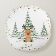 Rendier Kerstvakantie Lichten Winterbomen