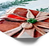 Rendier Kerstvakantie Poster (Hoek)