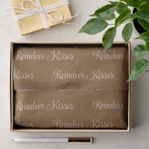 Rendier Kusjes Rijke Cacao-Bruine Kerst Geschenk Tissuepapier