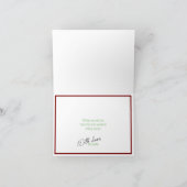 Rendier Merry Christmas Plaid  Kaart (Binnen)