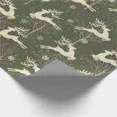 rendier met steiger cadeaupapier (Hoek)