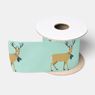 rendier met winterscharf (kerstdier) lint