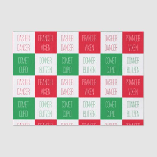 RENDIER NAMEN Tissue Paper Tissuepapier (Voorkant)