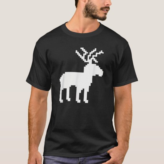 Rendier Noors patroon T-shirt (Voorkant)