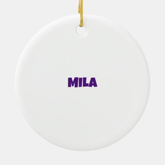 Rendier Paterna Kerstmis Keramisch Ornament (Achterkant)