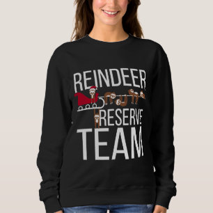 Rendier Reserve Team Grappige Sloth Kerstmis Trui
