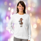 Rendier Rider Kerst Elf Vrouwen T-shirt